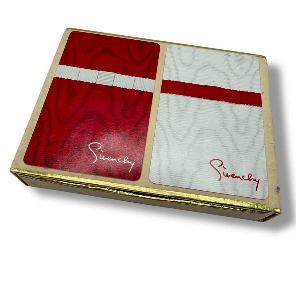 Vintage Givenchy playing card decks in gift box - complete designer homewear